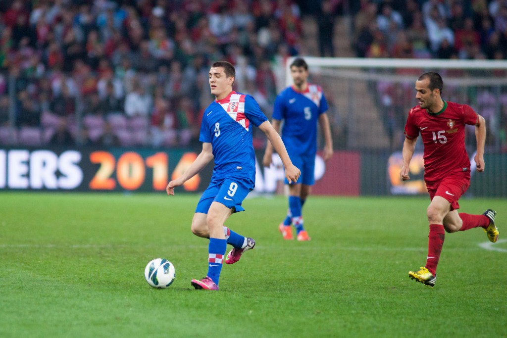 Mateo Kovacic is one of the many bright young midfielders who have turned Croatia into a formidable force. (Croatia vs. Portugal, 10th June 2013)