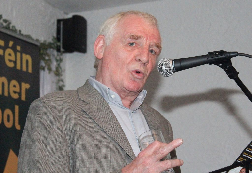 Only a Game's Eamon Dunphy at the Sinn Féin Summer School, 2013