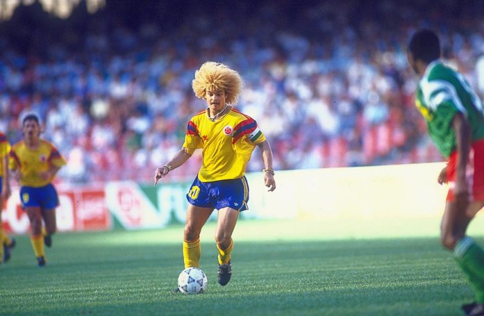 Carlos Valderrama was at his imperious best in the early 90s