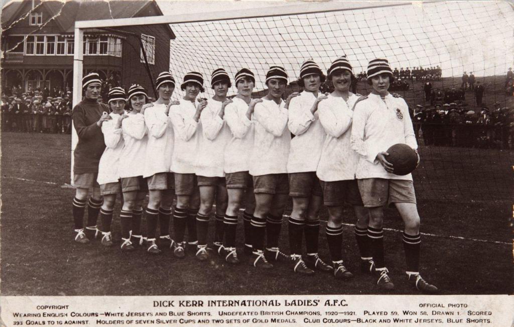 Lily Parr for Dick, Kerr International Ladies in 1921