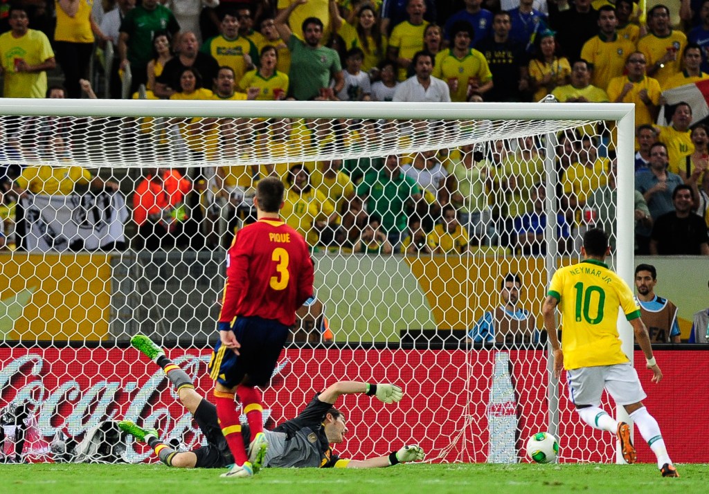 Neymar put a stunning display against Spain in the final of the Confederations Cup.