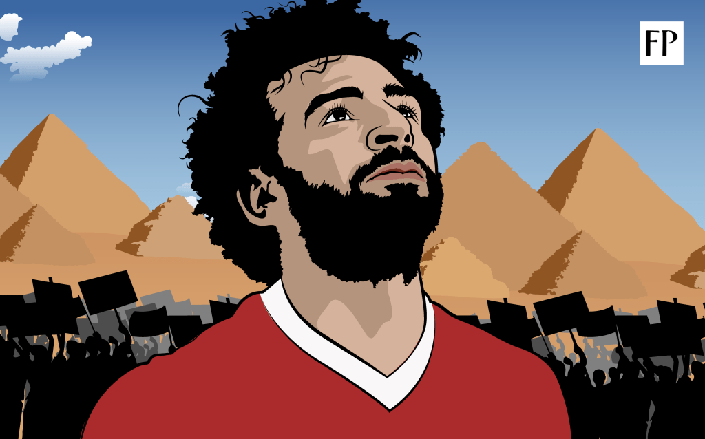 Mohamed Salah Football Paradise Illustration